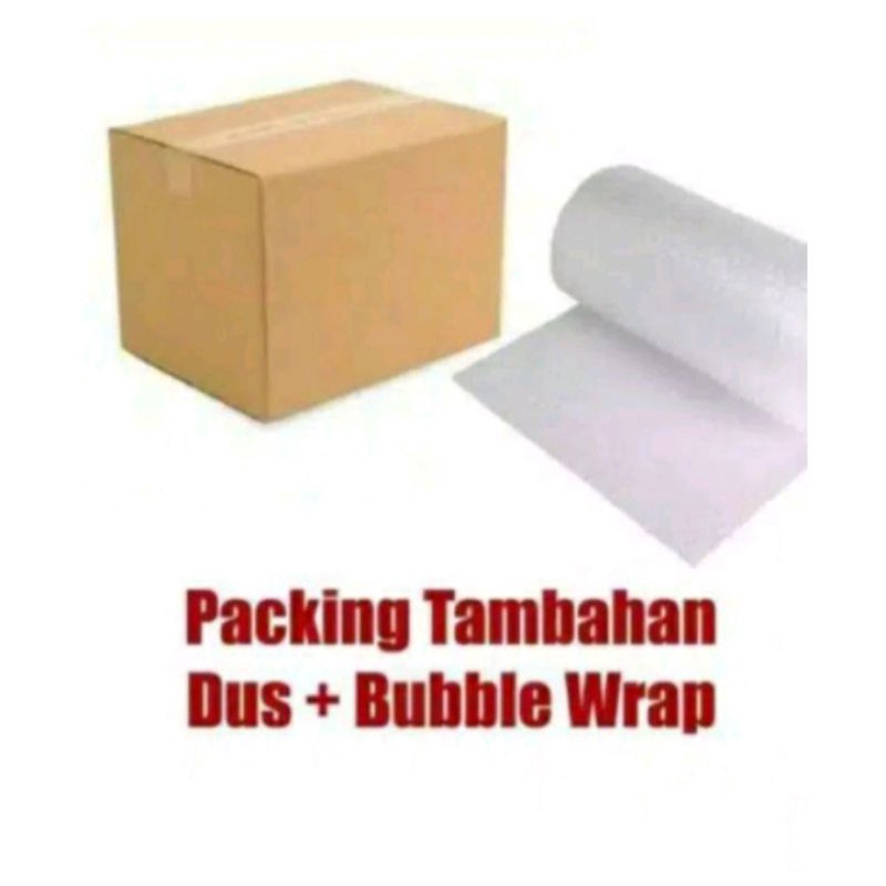 

Packing Tambahan Dus + Bable Wrap.
