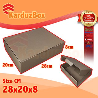 

28x20x8 PUTIH kotak Kardus Packing Box Pizza, box hampers, box kado, kardus diecut