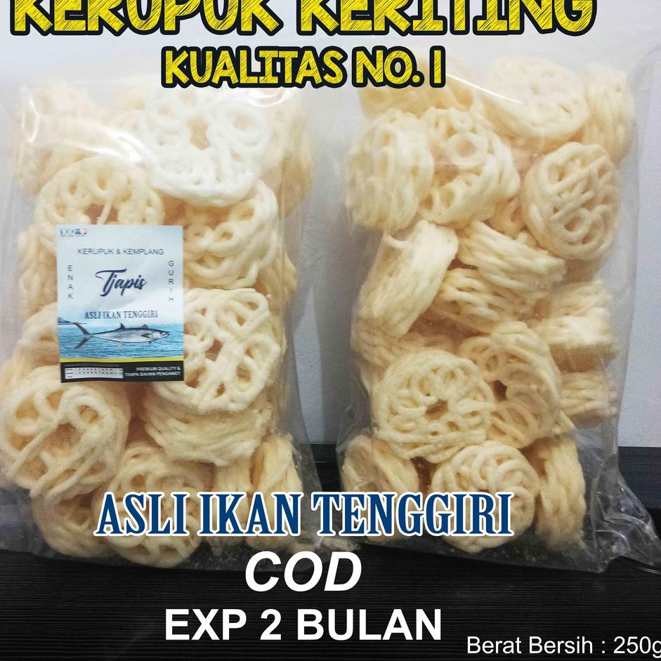 

Termurah--KERUPUK KEMPLANG KERITING IKAN TENGGGIRI KERUPUK KERITING ENAK DAN GURIH 250 GRAM