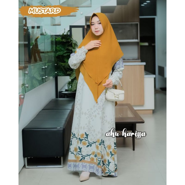 *Ceruty bunga Set jilbab Ori Aku Karissa*