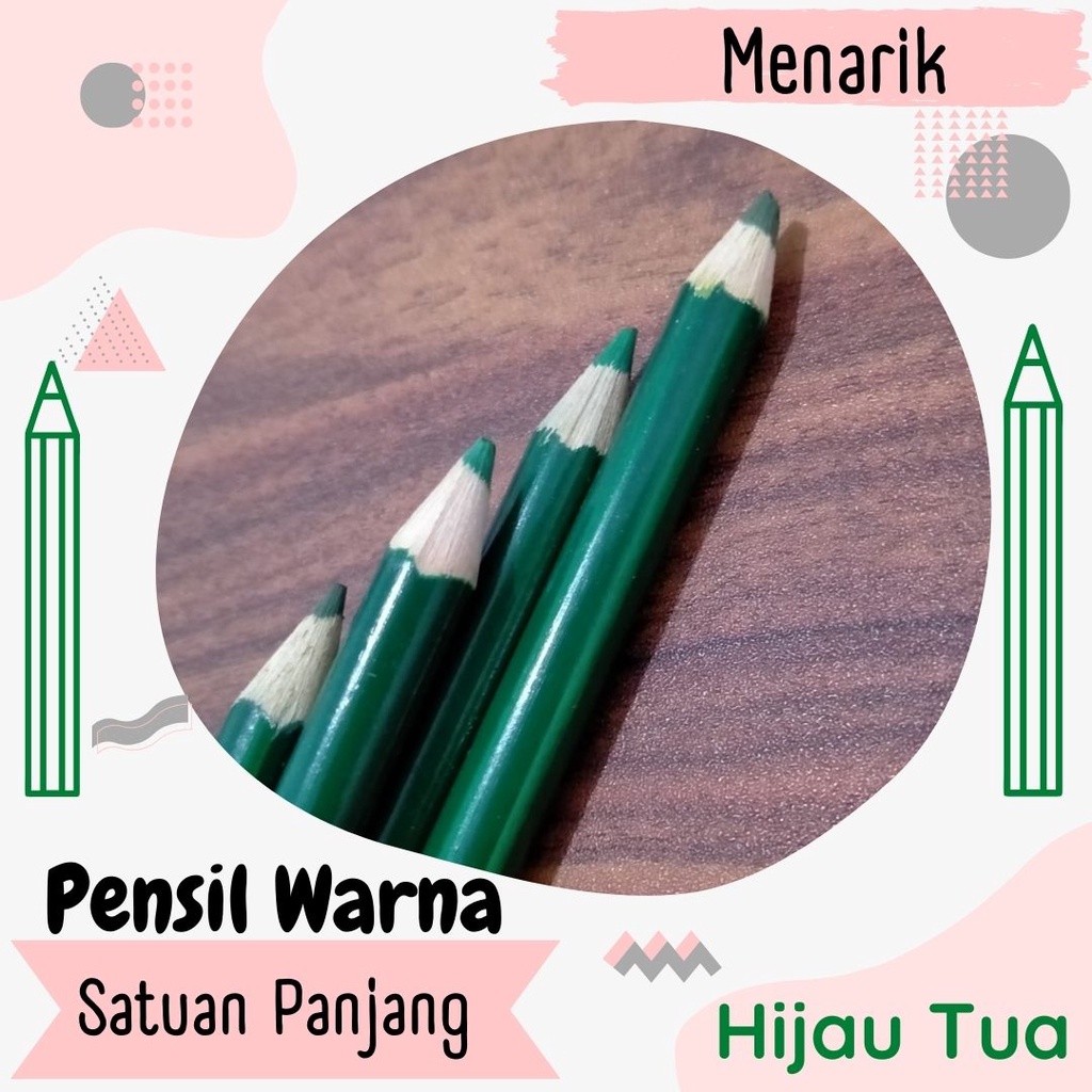 

PENSIL WARNA SATUAN HIJAU TUA PANJANG Lengkap Bagus 12 Aneka Warna Rekomendasi Terbagus Recomended Single Color Pencil Set Murah High Quality Murah Eceran Watercolour Faber