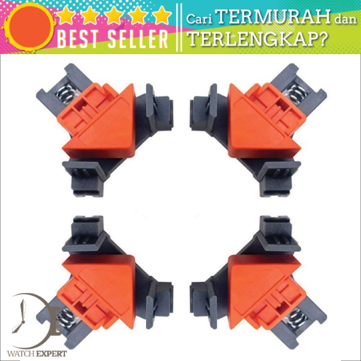 Bisa COD Klemp Kayu Clamp Penjepit Sudut Kayu Corner Clip Angle 90 Derajat 4 PCS - VAHIGCY AT8809