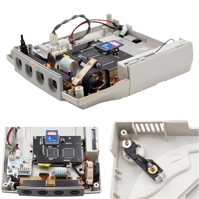 Btsg Dreamcast Noctua Fan Mod 3d Printed Parts+Adaptor Kipas Tanpa Tutup Part Built Untuk Kipas Noctua NF-A4x10 5V