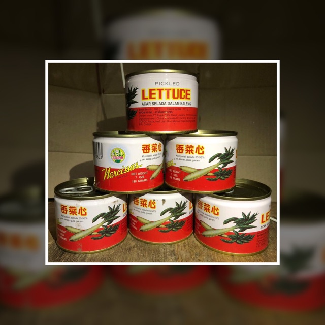 

Narcissius Pickled LETTUCE - Acar Selada Kaleng
