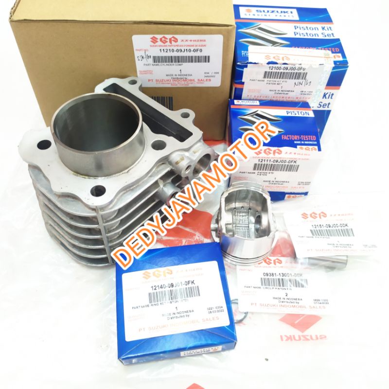 Blok seher  suzuki nex,nex fi addrees +piston kit produk original sgp 100%