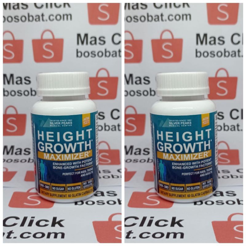 SUPLEMEN PENAMBAH PENINGGI TINGGI BADAN CEPAT ANAK DEWASA SILVERPEAKS HEIGHT GROWTH MAXIMIZER GROW U