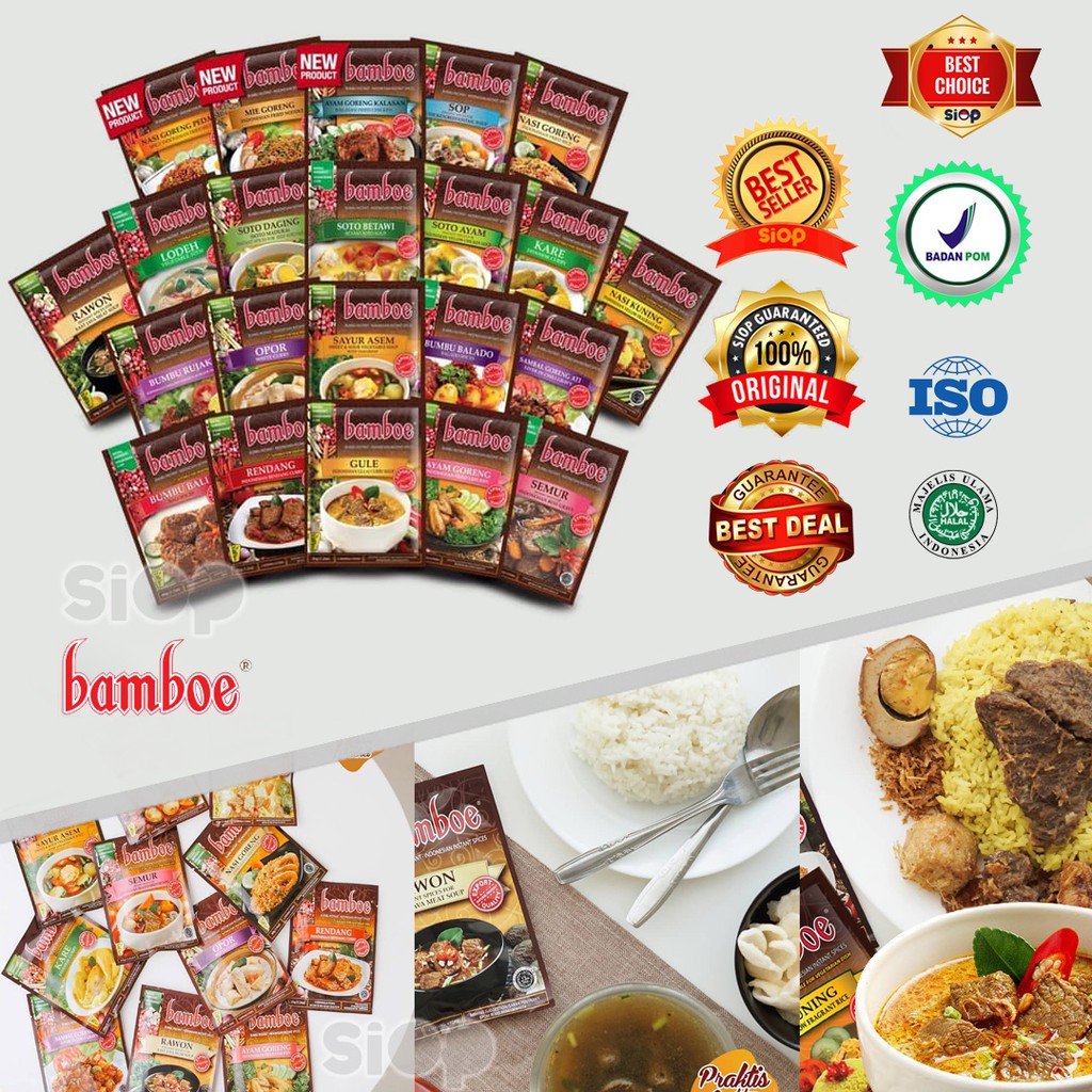 BAMBOE Bumbu Dapur Instan Spices- Bumbu Masak -I | Shopee Indonesia