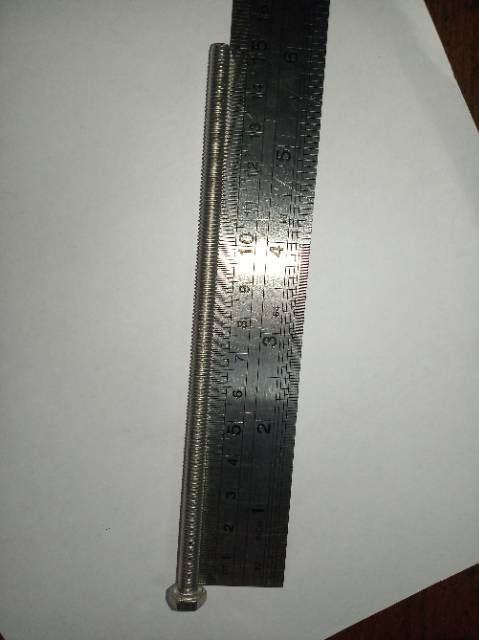 Baut hex M6 X 150 (15cm) stainless 304 THE A2-70