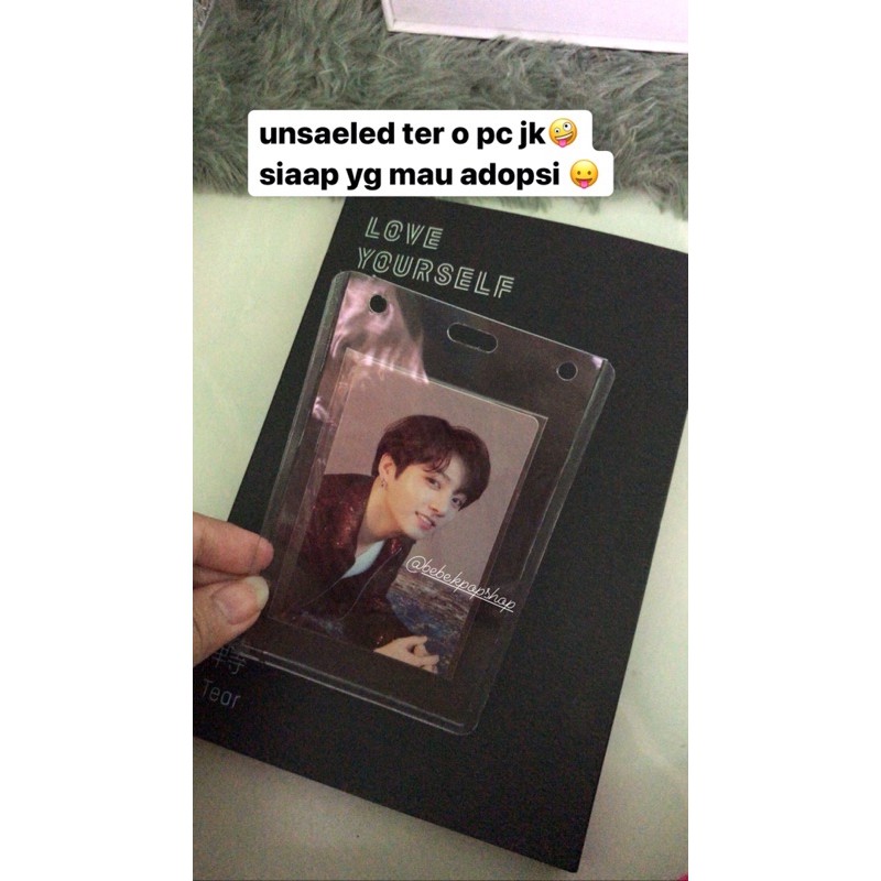 unsaeled album tear o jk & tear r jimin, rm & tear u rm & mots pc v answer pc jin suga