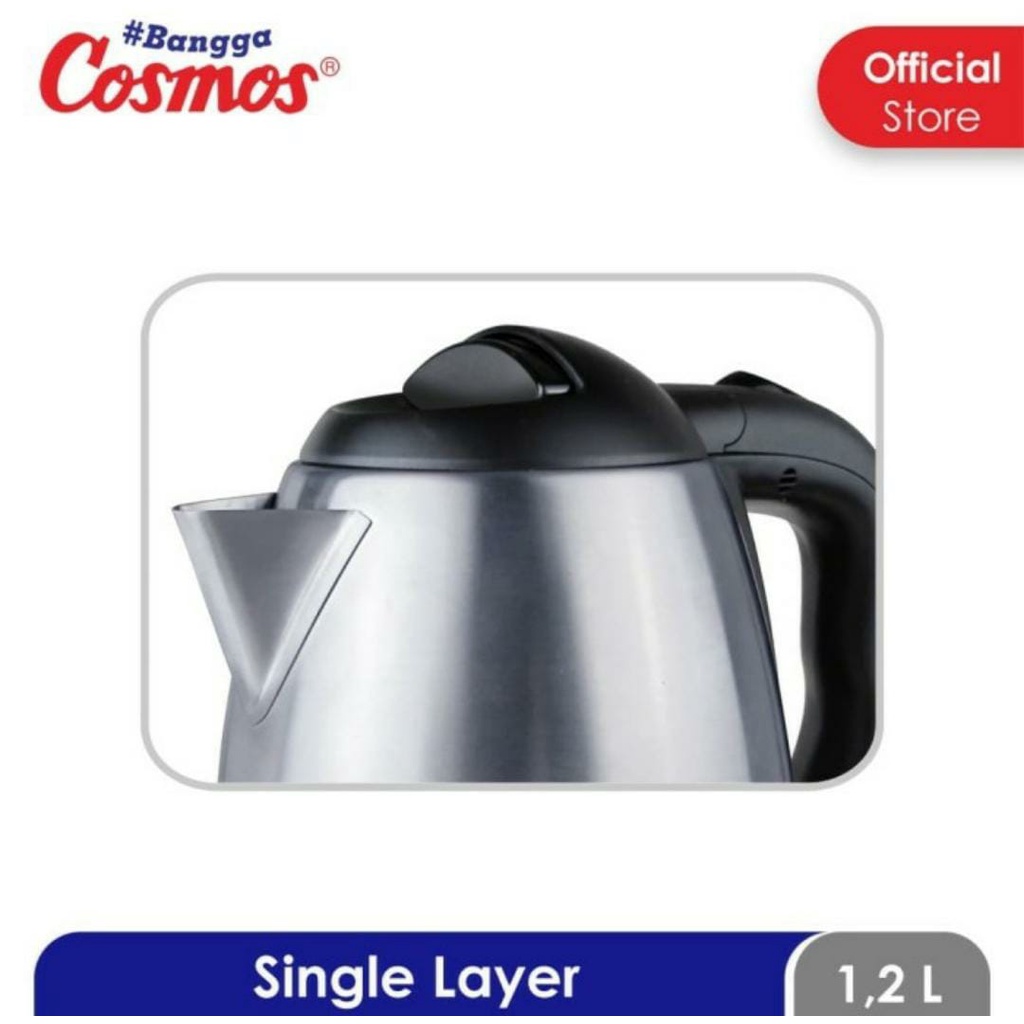 Teko Listrik Cosmos CTL 618 1,2 L Stainless Electric Kettle Cosmos 618 Teko Air Panas Teko Cosmos