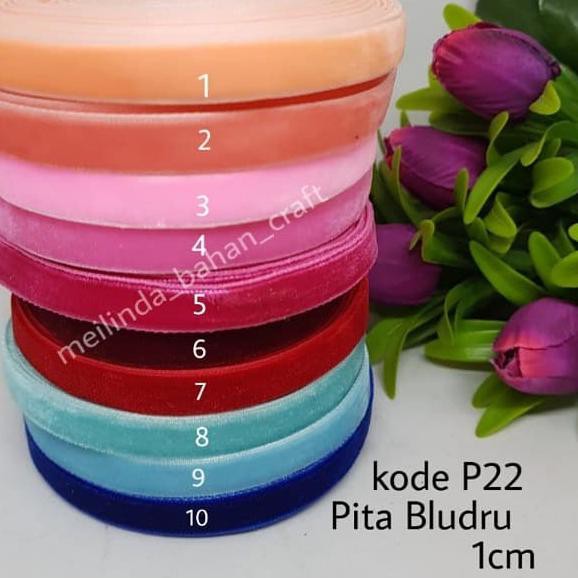 

Best Seller>>...>636YR pita bludru pita velvet 1 cm jual per 5yard kode P22 ready 20 warna