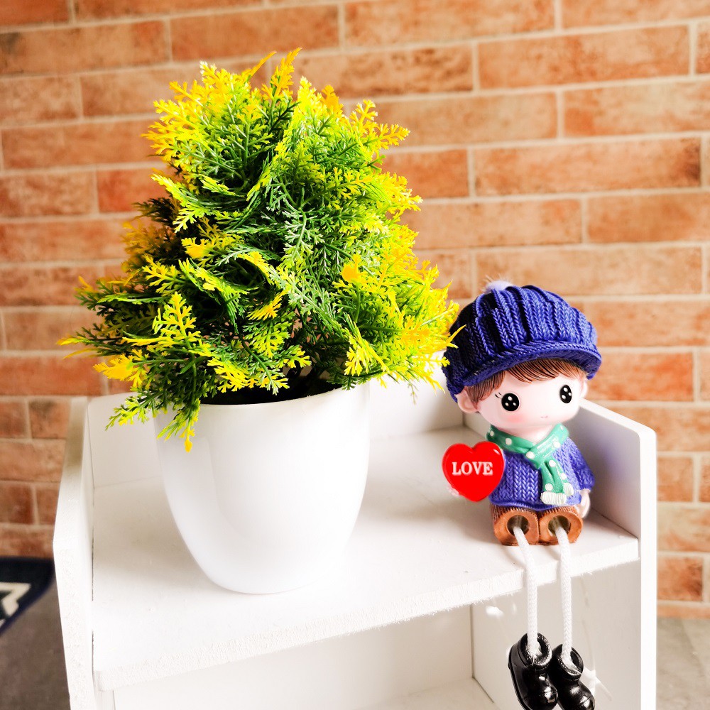 TANAMAN BUNGA PLASTIK DEKORASI RUMAH TANAMAN HIAS TREND MURAH IMPORT COD EYE GRASS-1