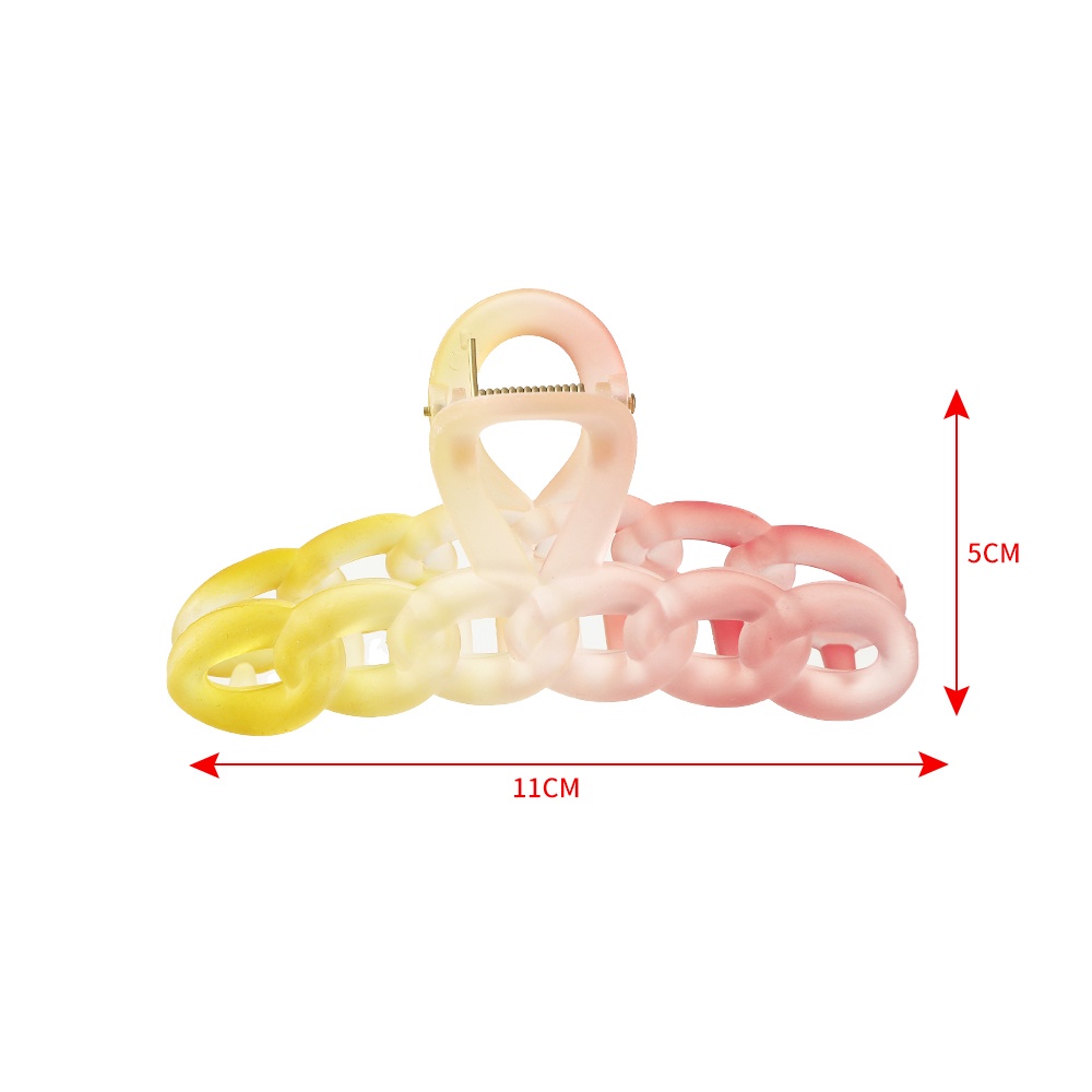Jepit Rambut Model Rantai Cakar Warna Gradasi Gaya Korea Untuk Wanita