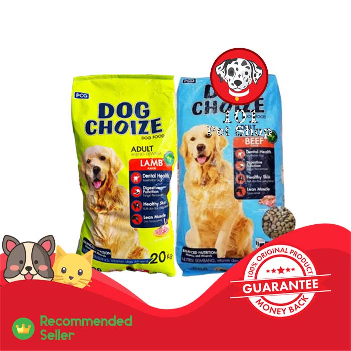 MAKANAN ANJING DOG CHOIZE BEEF &amp; LAMB 20KG (EKSPEDISI)