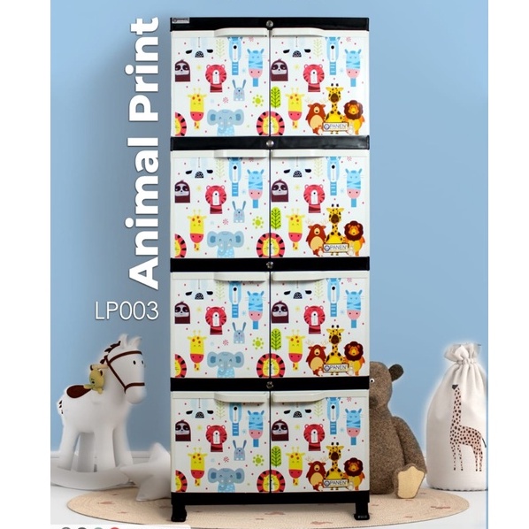 [SUMUT] LEMARI PLASTIK PANEN 4 TINGKAT JUMBO KABINET SERBAGUNA