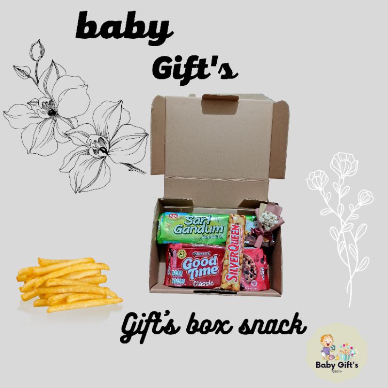 

Kado gift box snack atau Hampers snack