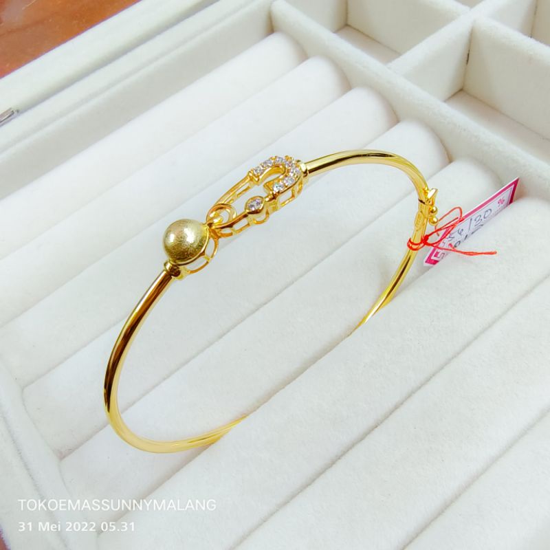 Gelang oval emas 300%/6k