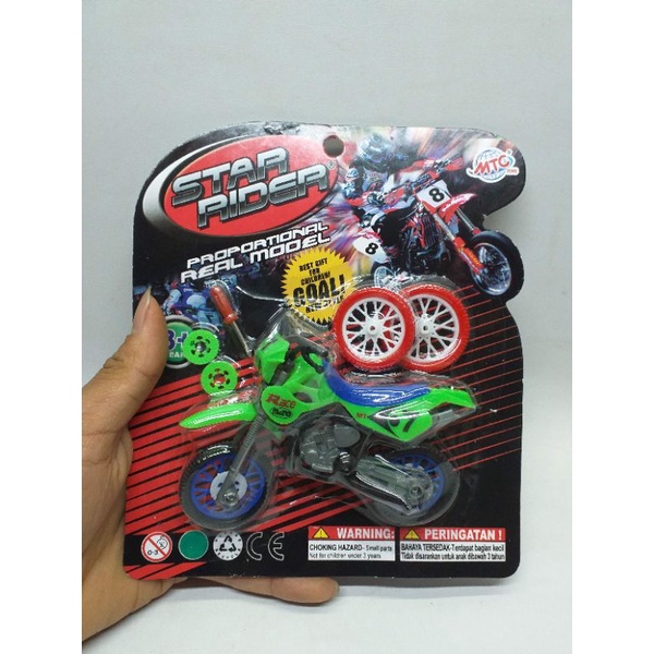 mainan anak motor cross motor trail plastik