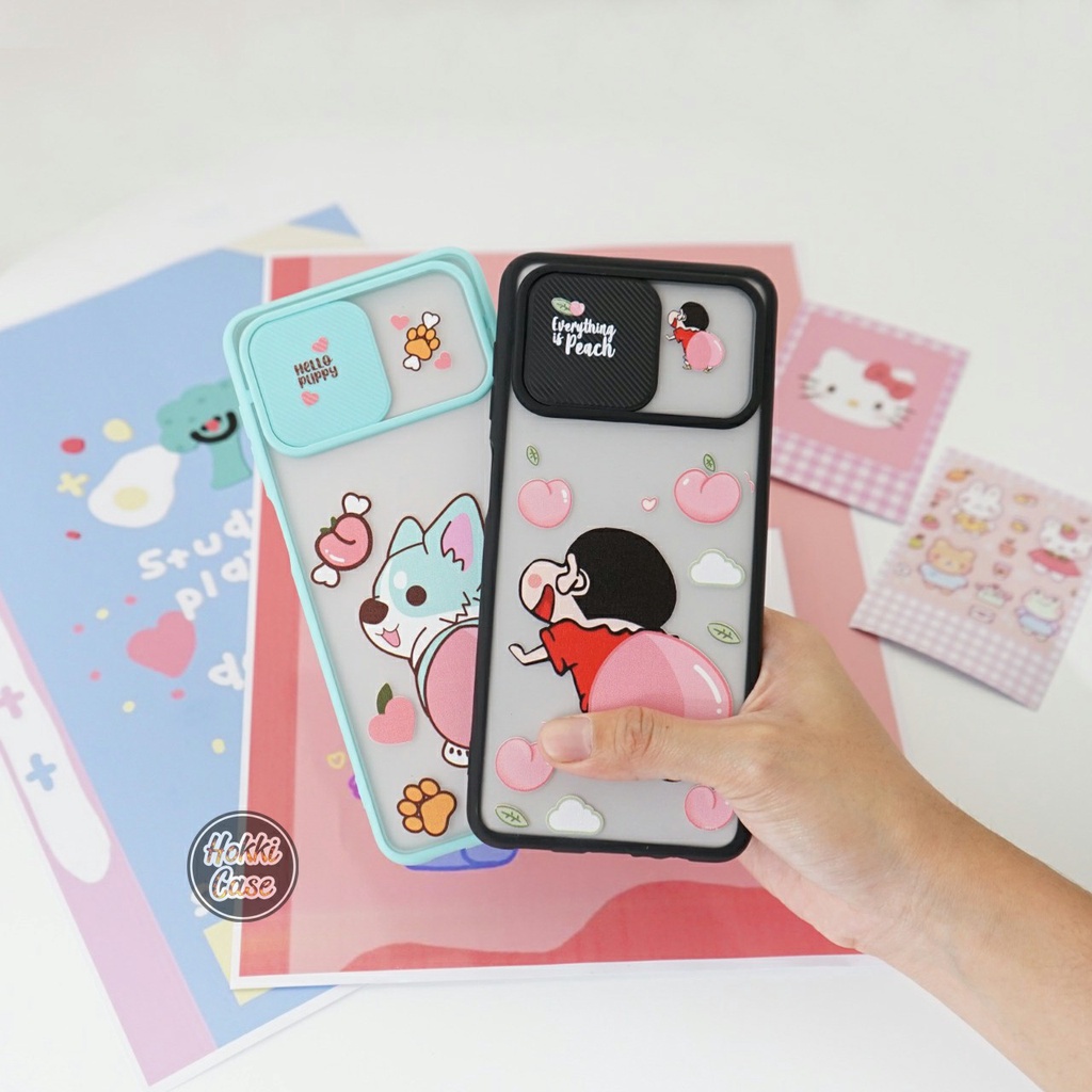 [KG 04] SOFTCASE SLIDE KAMERA GESER KARAKTER FOR VIVO My choice window case Pelindung Camera Slide t