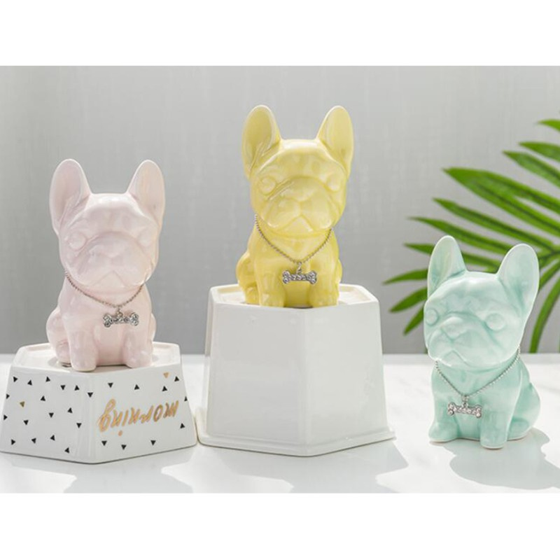 Glitter Crystal Epoxy Resin Mold 3D French Bulldog Silicone Mould DIY Crafts Ornaments Car Decorations Casting Tool