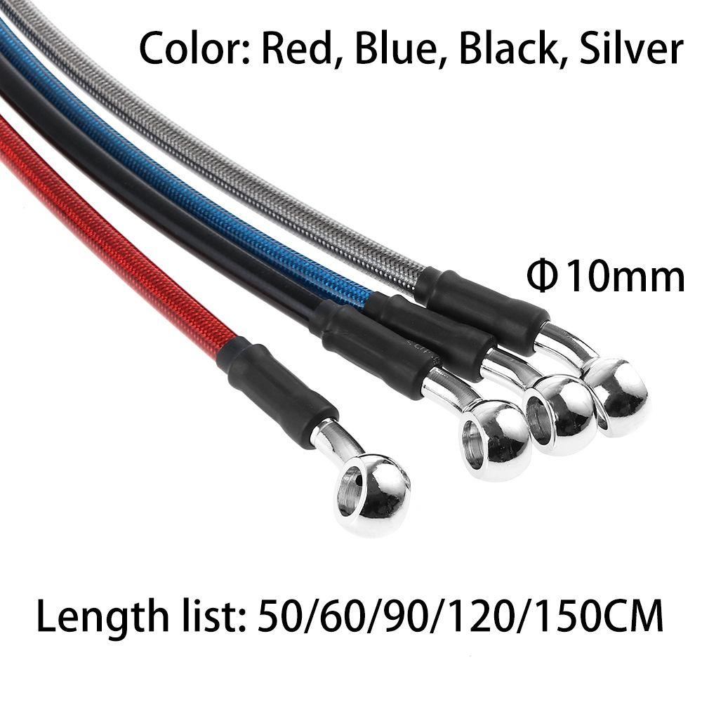 Populer Jalur Rem Sepeda Motor Braided Stainless Steel Tabung Radiator Anti Karat Putar Diperkuat