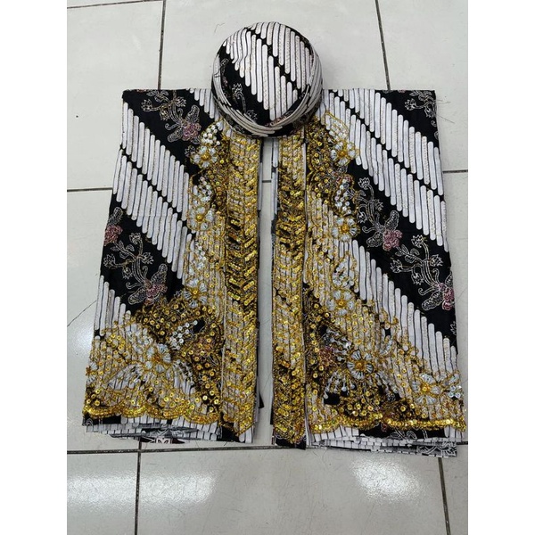 Kain Wedding couple ft blangkon || kain payet pengantin || kain pengantin murah