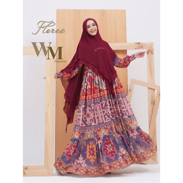 FLORES dress syari original WM SIGNATURE