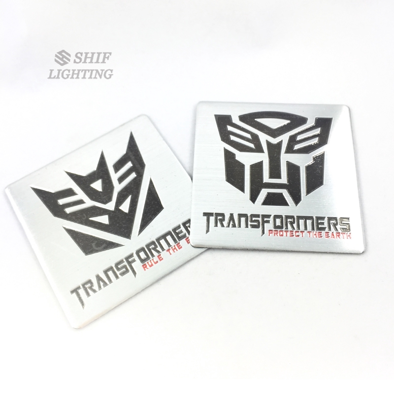 1pc Stiker Emblem Logo Transformer Bahan Aluminum Untuk Motor