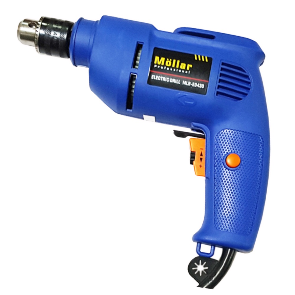 MOLLAR MLR-ED430 350 Watt MESIN BOR LISTRIK REVERSIBLE 10 MM ELECTRIC DRILL