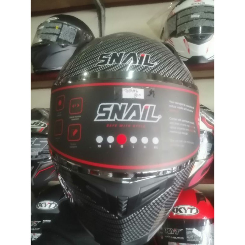 Helm Snail Full face Carbon