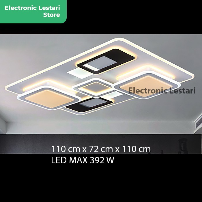 Lampu Dinding Plafon LED Kamar Ruang Tamu 5 Kotak LED