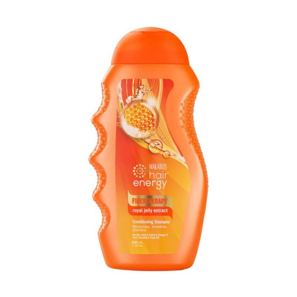 ❤ BELIA ❤ MAKARIZO Hair Energy Shampoo Botol (170ml & 330ml) Shampo Sampo Pembersih Rambut 2in1-RoyalJelly-ORANYE