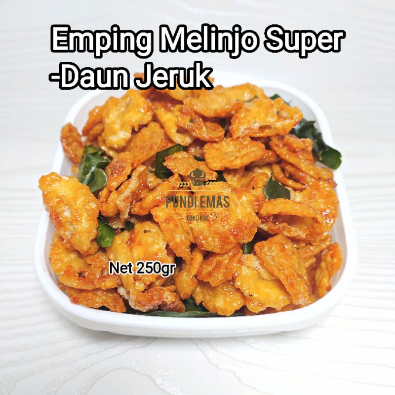 Emping Pedas Manis / Emping Melinjo / Emping Thailand Daun Jeruk Kiloan 250 Gram