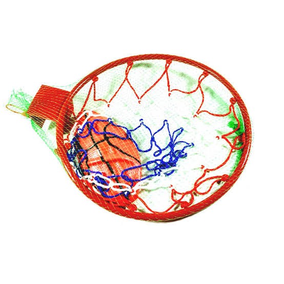 Mainan Bola dan Ring Basket - viral - cod - olah raga - mainan edukasi anak - mainan outdoor - karet - murah - laris - best seller