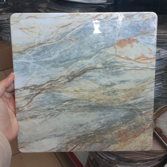 lusin / tatakan kue kotak 22cm motif RANDOM! cake board premium