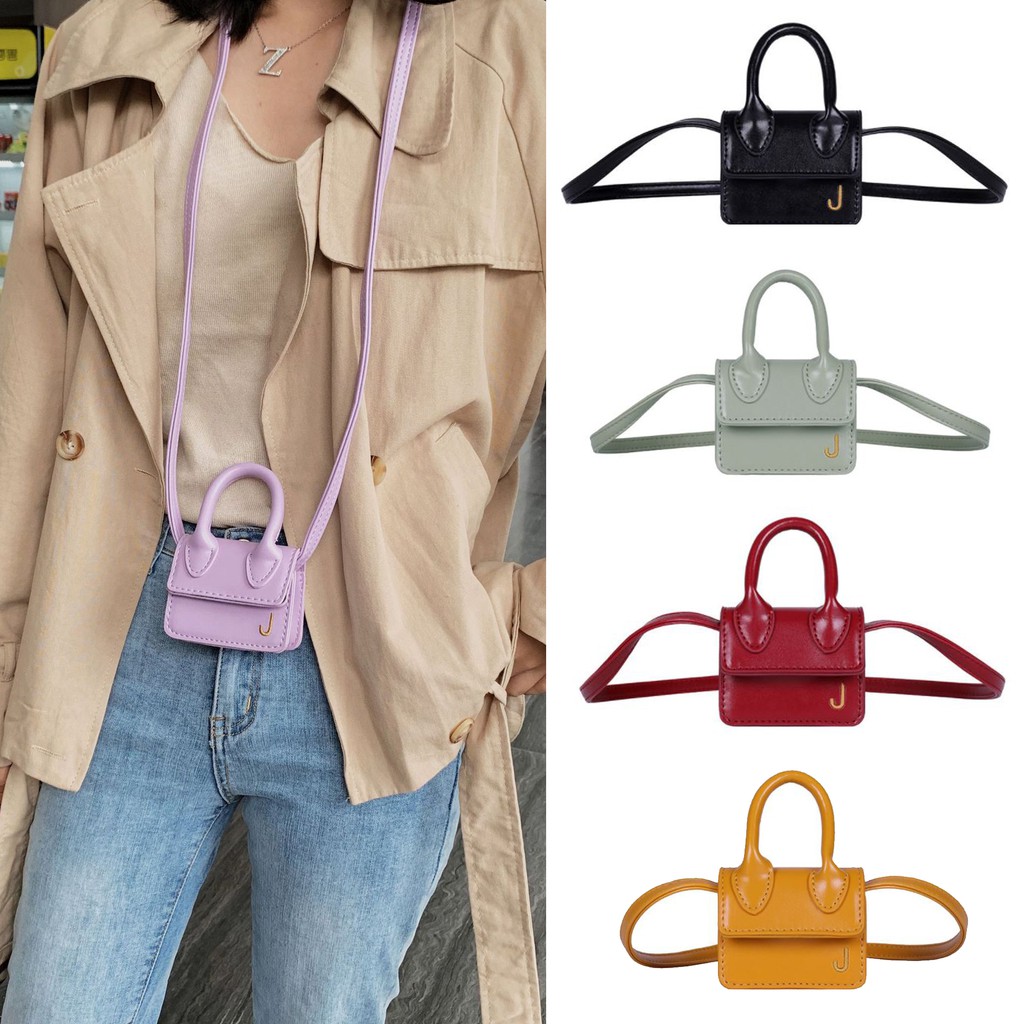 Tas Selempang Wanita  MINI Flap Mini Sling Bag Import Bahan Kulit