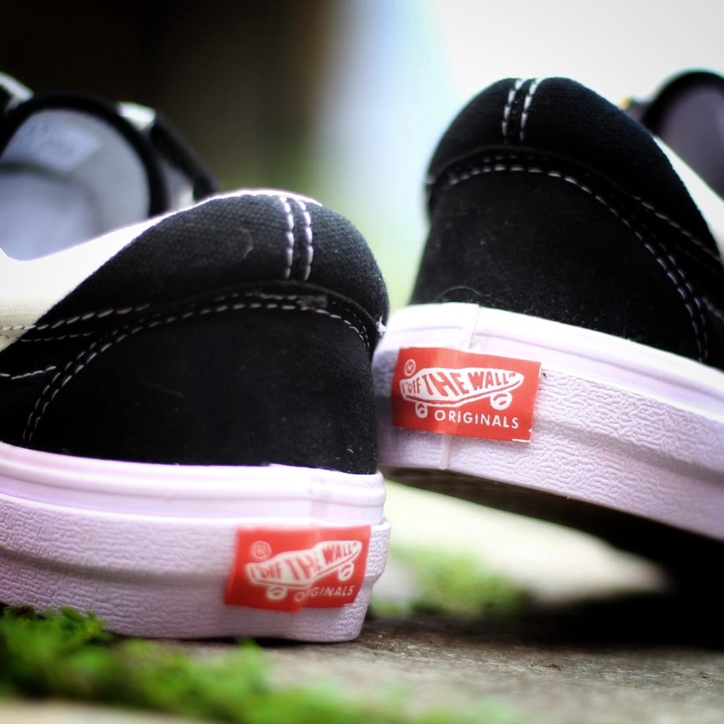 PROMO Sepatu Vans Oldskool Wrap Black True White Premium, Tag Made in China | Sneakers Pria dan Wanita Import Quality