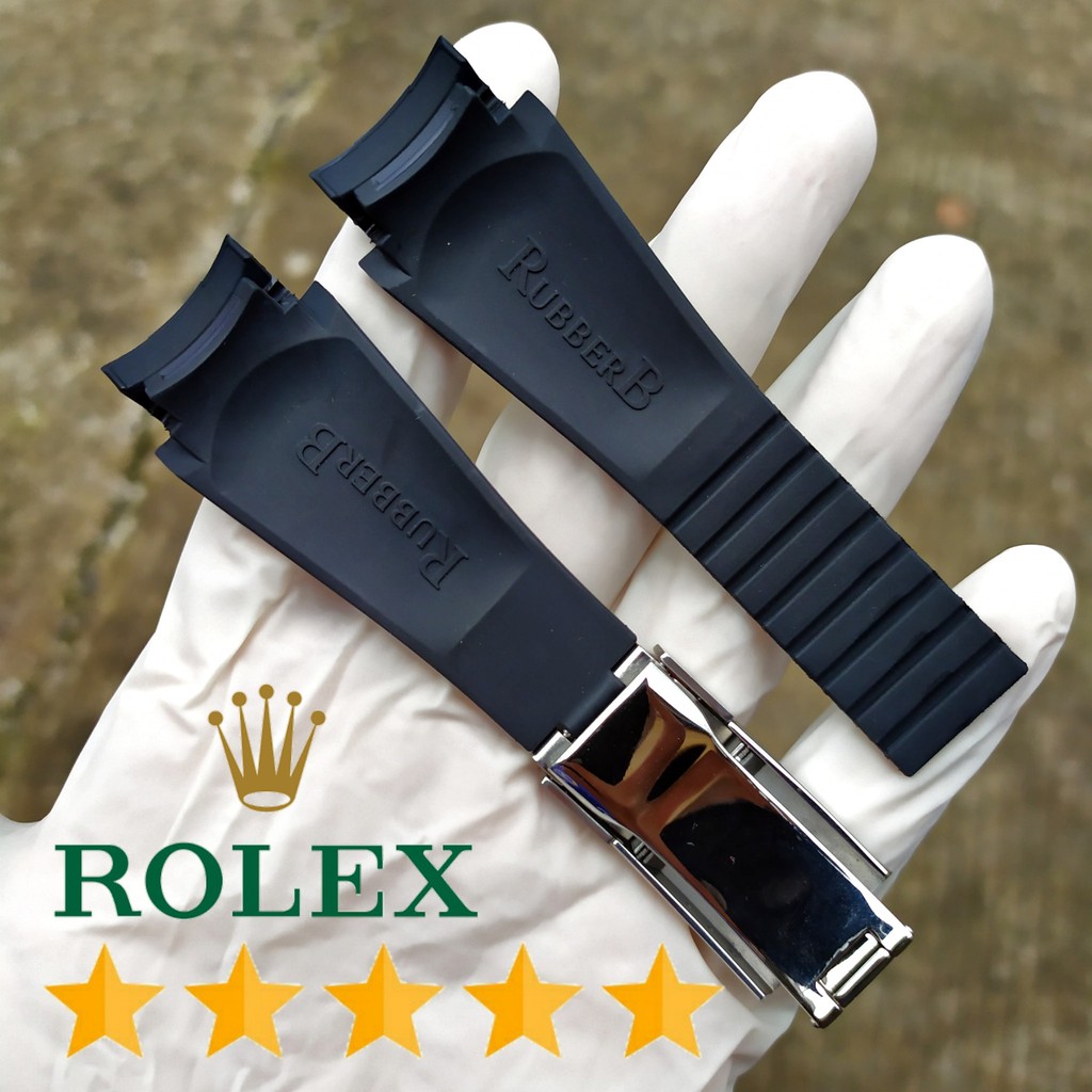 Strap Rubber Tali Karet Rolex Rubber B 20mm Premium Terbaik.