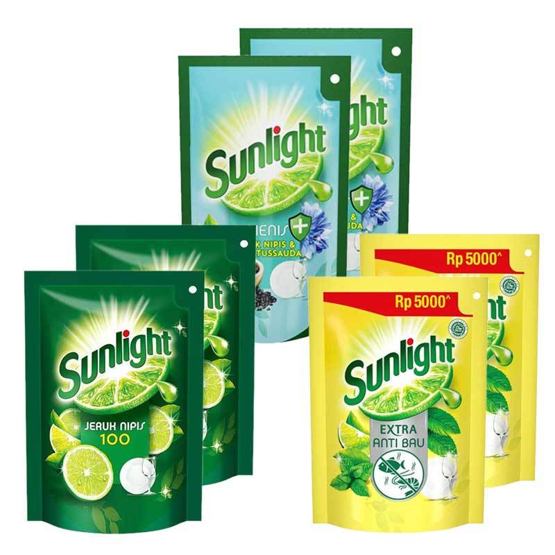 cuankediri | SUNLIGHT 210 ml All Varian / Sabun Cuci Piring Sunlight Nipis Mint Habbatussauda