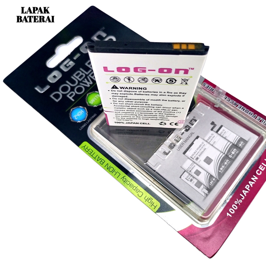 LOG - ON Baterai Evercoss A11 Double IC Protection Battery Batre