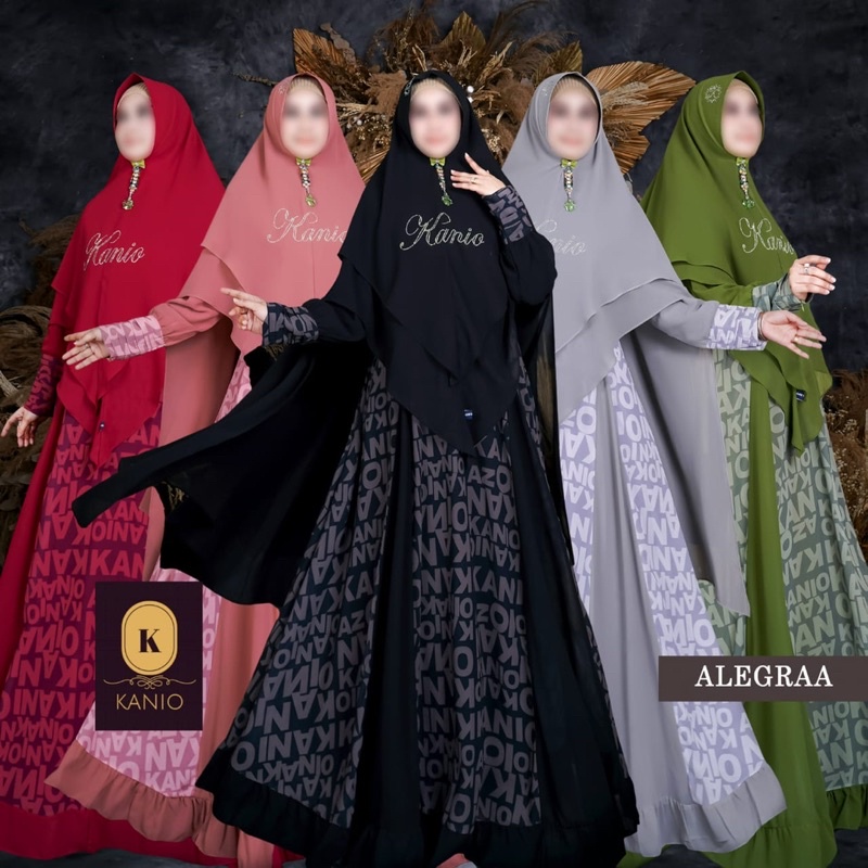 Alegra Gamis Syar’i Kanio Original