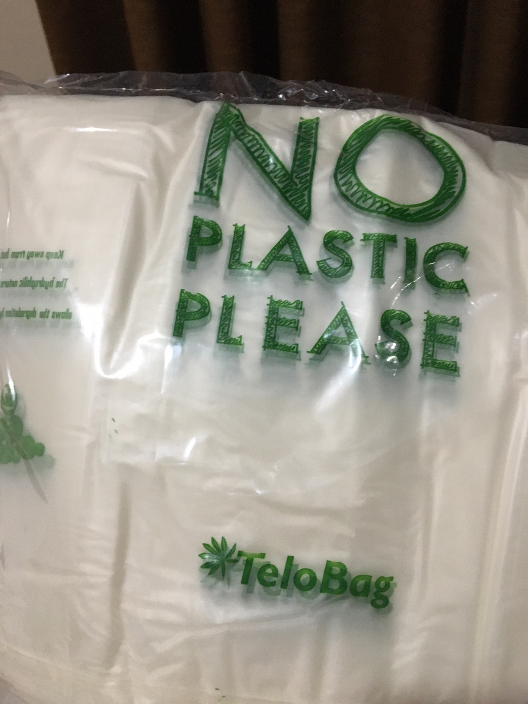 Kantong (24x39cm) Ramah Lingkungan Dari Singkong - Produk Indonesia