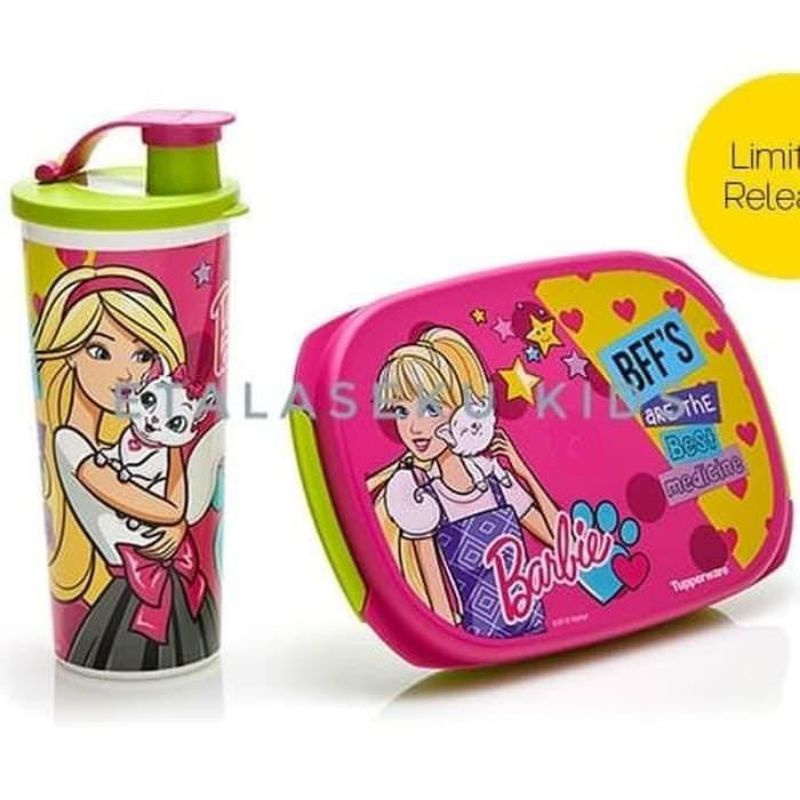 Barbie lunch set pink tupperware