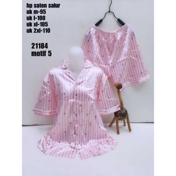 BAJU TIDUR WANITA SATIN IMPORT / PIYAMA WANITA STELAN PENDEK SATIN