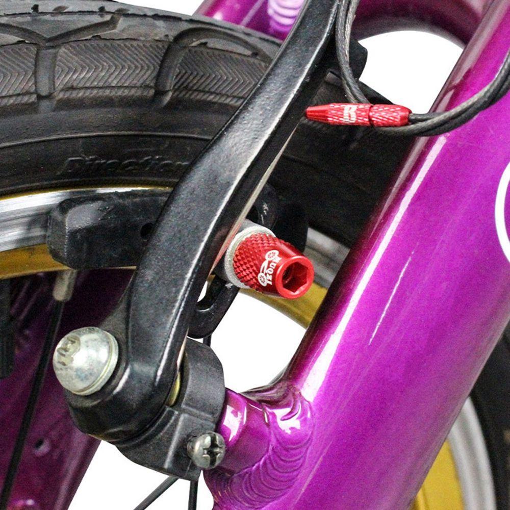 R-FLOWER 4pcs Blok Rem Sekrup Bahan Aluminium Alloy Untuk MTB Road Block Fixing Nut V-Brake Blocks Nut