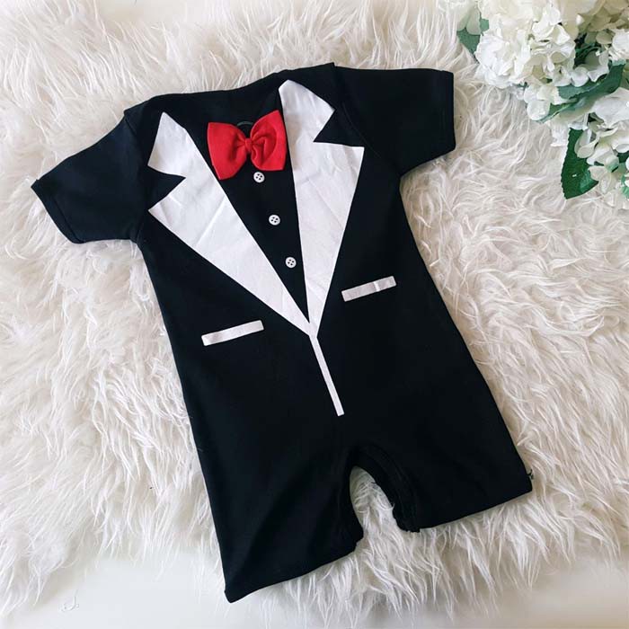  Baju  Bayi  Laki  Laki  Lucu Keren Romper Jas Bayi  Tuxedo  Bayi  