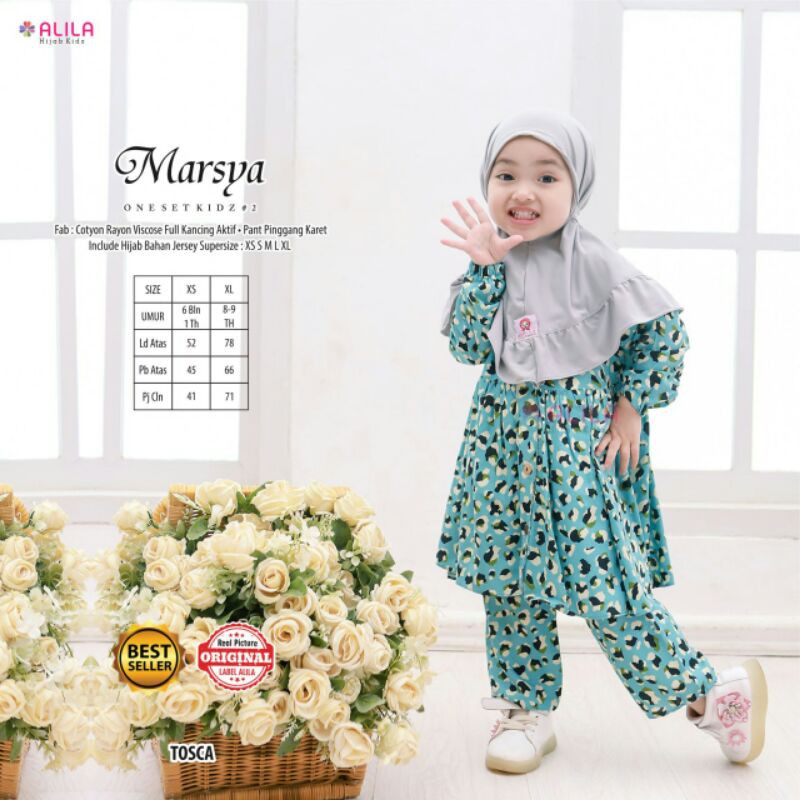 Marsya #2 One Set Kids ori Alila | Include Hijab
