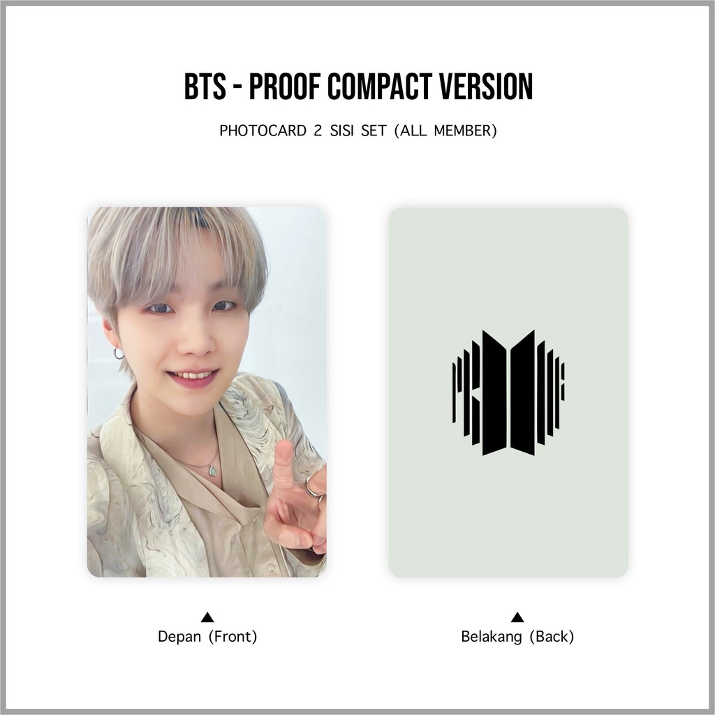 [SET] Photocard BTS Proof Compact Version