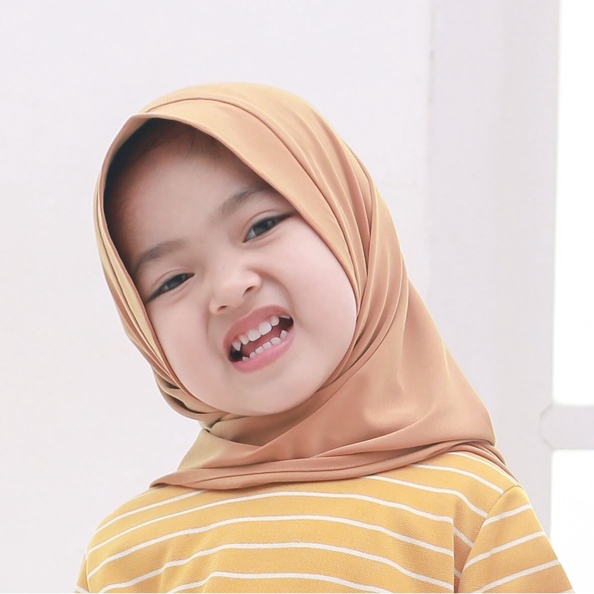 Hijab Bayi Aiska Renda Cantik Jersey Premium Newborn 1 - 6 Tahun / Kerudung Anak Perempuan