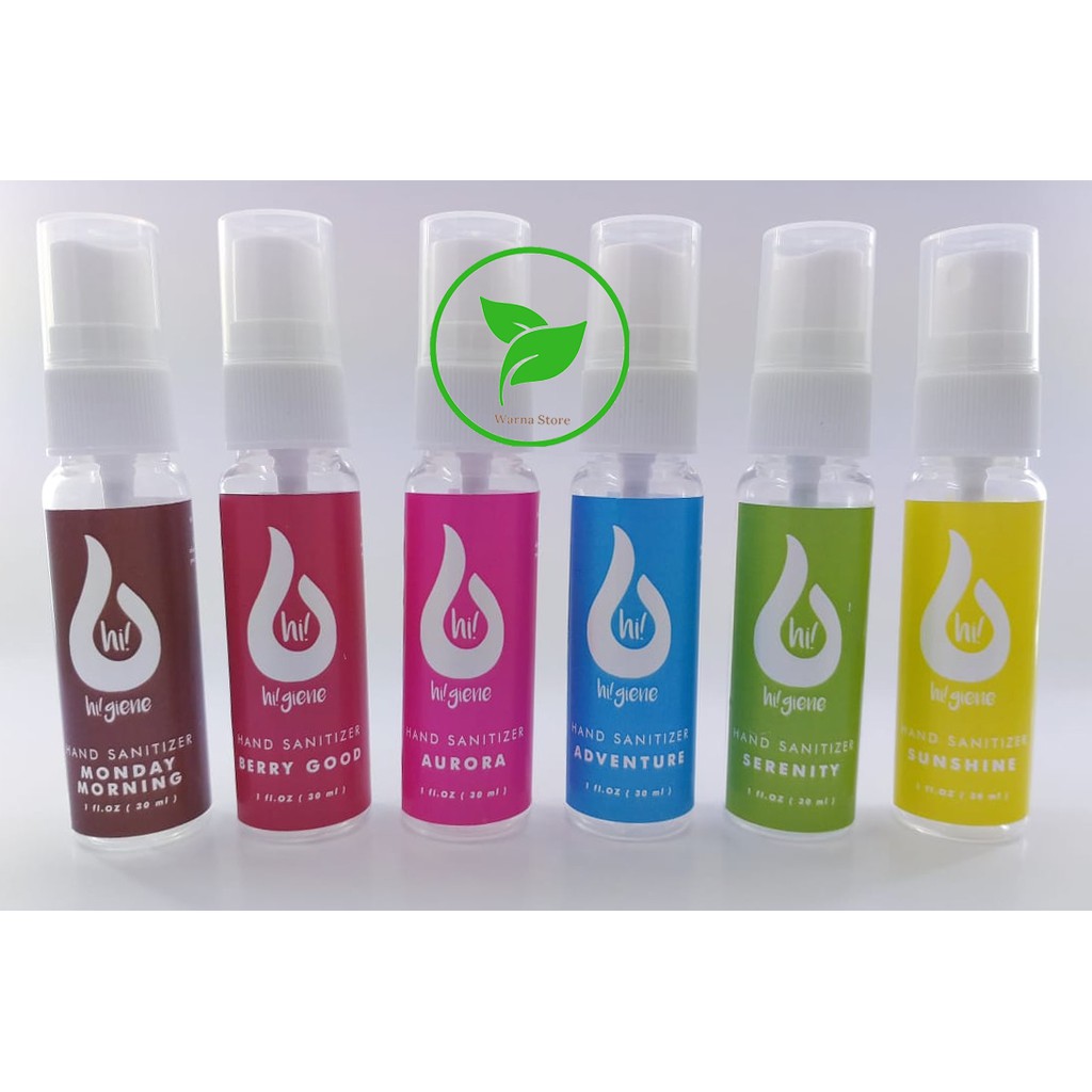 Hand Sanitizer Antiseptic Hi!giene 30ml cepat kering tanpa bilas murah